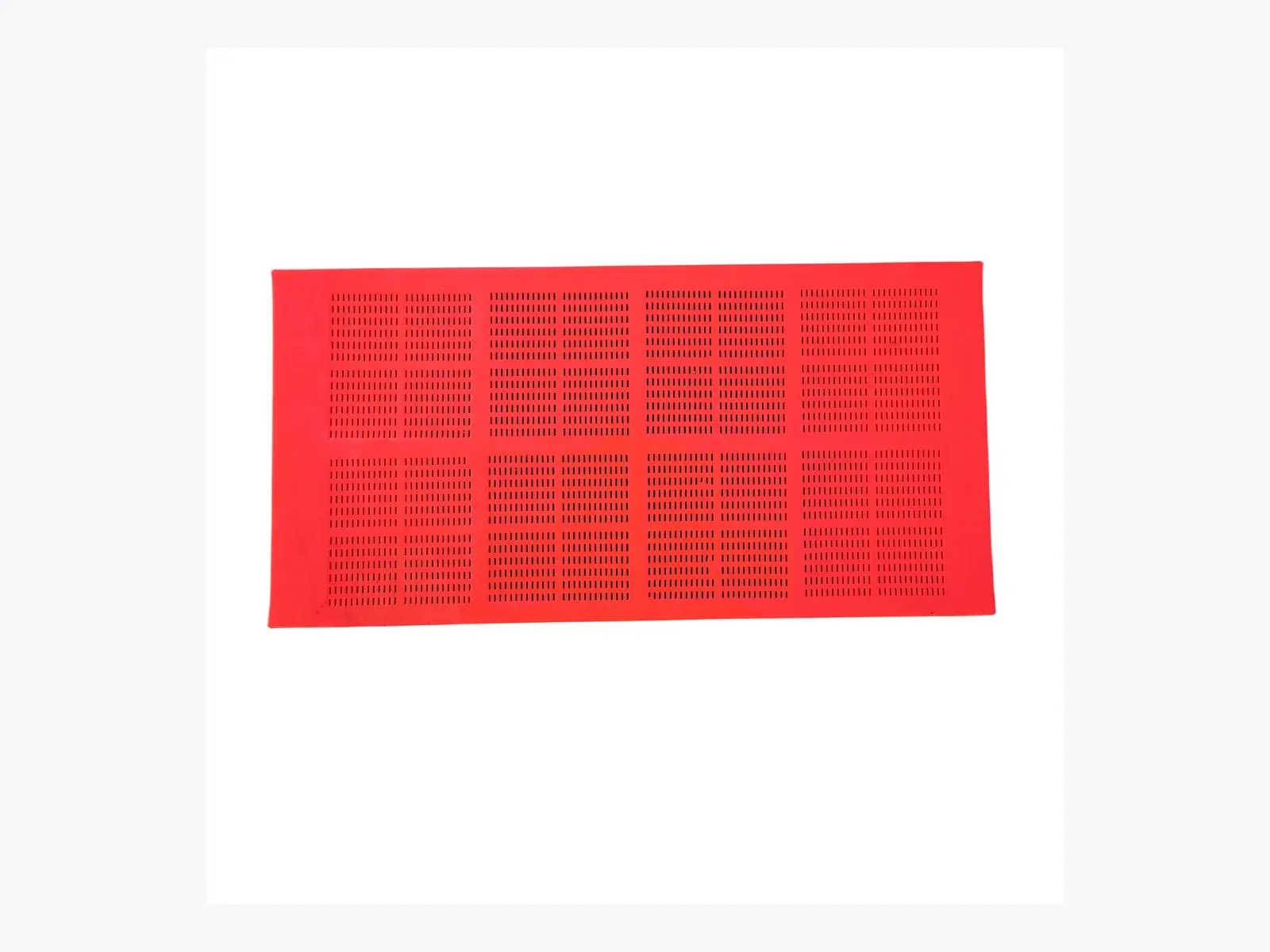 Polyurethane dewatering screen panel front view